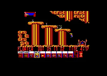 Lemmings (UK) (2 faces) (1991) (Trainer) screen shot game playing